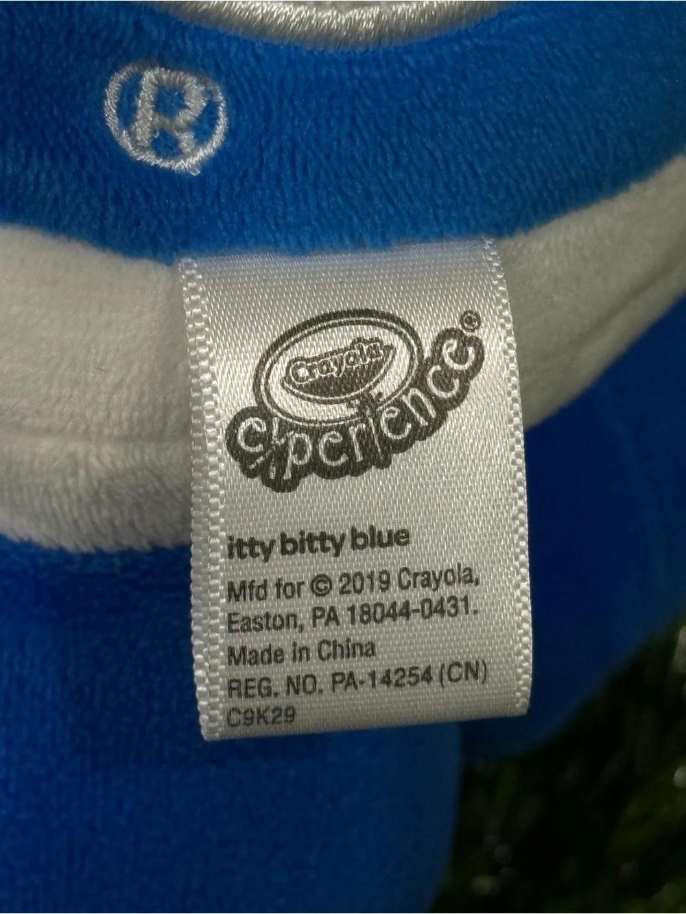 Crayola Experience Crayon Plush Itty Bitty Blue Stuffed Toy 15